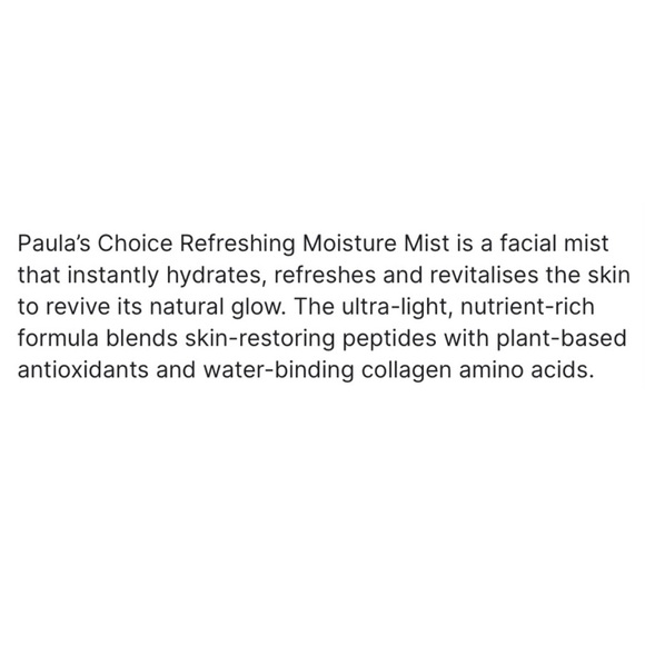 PAULA’S CHOICE Skincare Refreshing Moisture Mist - Picture 4 of 8
